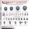 Service Caster 4'' Blue Poly Swivel 1-1/2'' Expanding Stem Caster Set 2 Total Lock Brakes, 4PK SCC-EXTTL20S414-PPUB-BLUE-2-S-2-112 - alternate 3